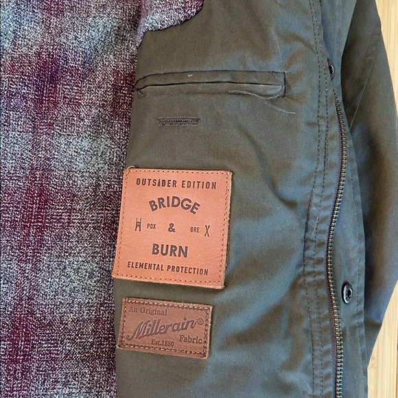 Bridge & Burn Waxed Canvas Hooded Barn Jacket Utility Jacket Women’s - Picture 10 of 13